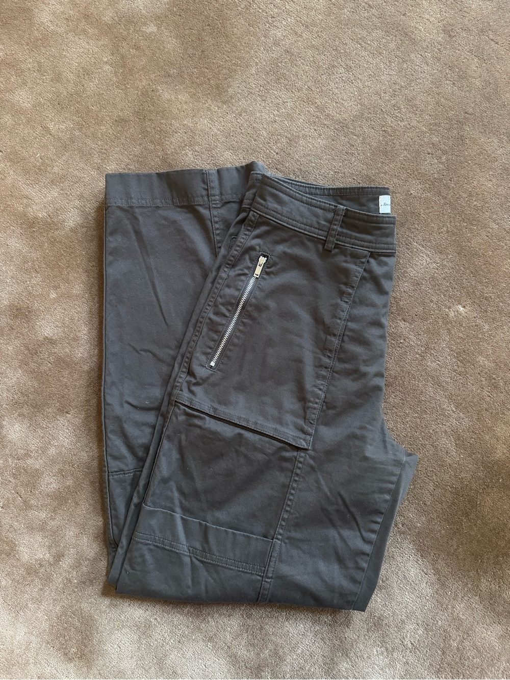 Abercrombie & Fitch Mid Rise Barrel Utility Pant, Green Size 26 - Picture 4 of 7
